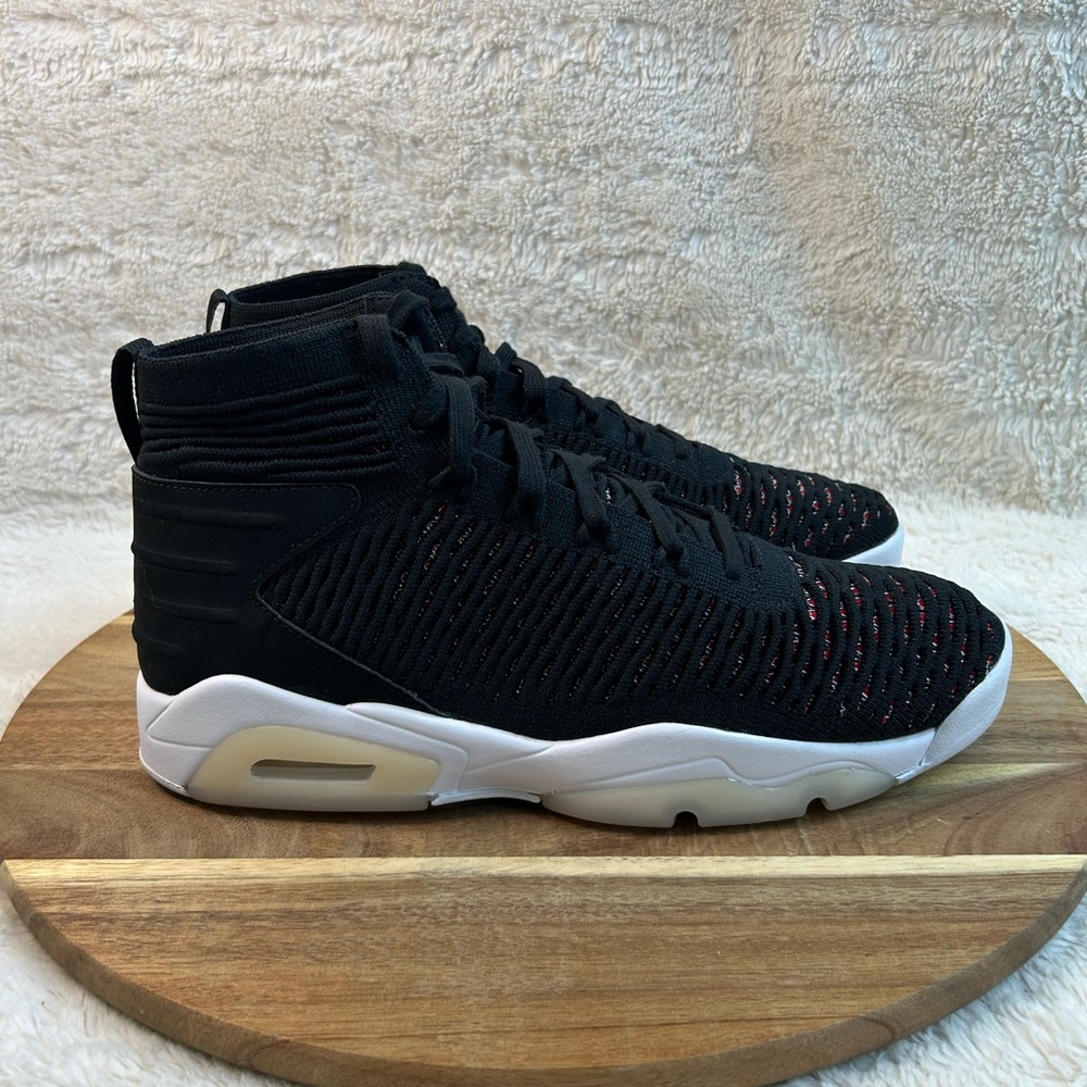 Jordan Flyknit Elevation 23 Black/ Black-University Red Noir 2018 Mens Size 10